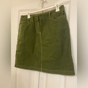 Boden green cotton mini skirt - Size 10
